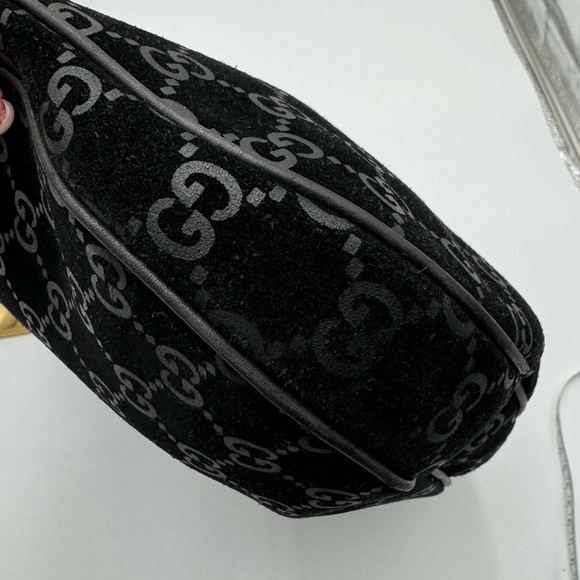Gucci-Authentic-Guccisima Large Black Shoulder Bag Rare - Picture 7 of 16